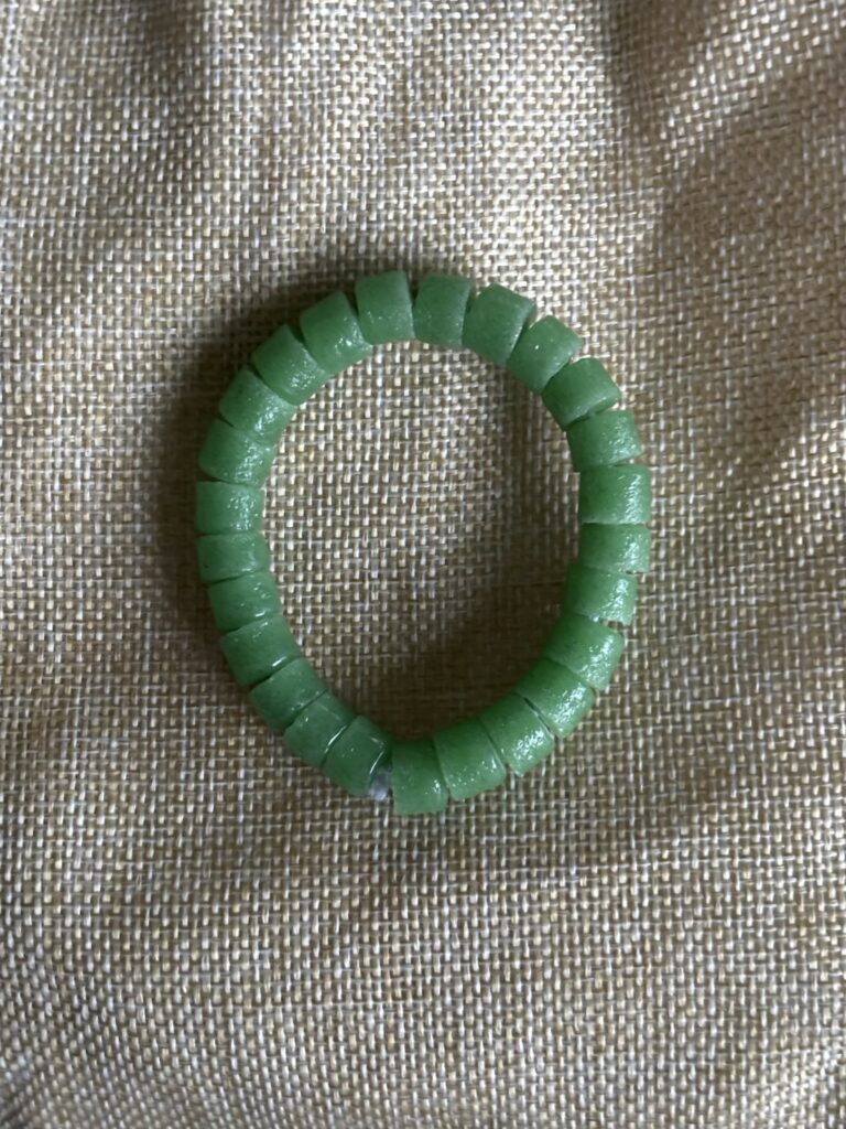 Bracelet en Verre Vert - Artisanat du Togo
