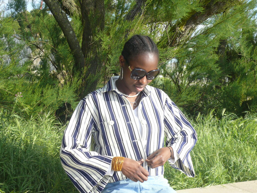 Surchemise Femme Kente Bleue
